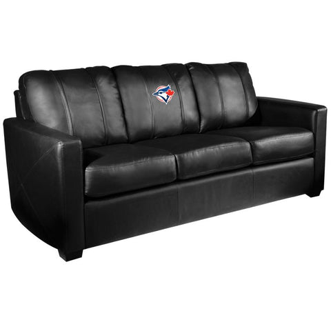 Silver Sofa with Toronto Blue Jays Secondary