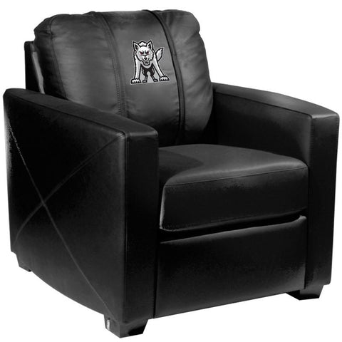 Silver Club Chair with South Dakota Coyotes Emblem Logo