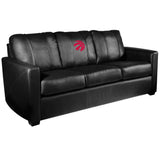 Silver Sofa with Toronto Raptors Primary Red Logo