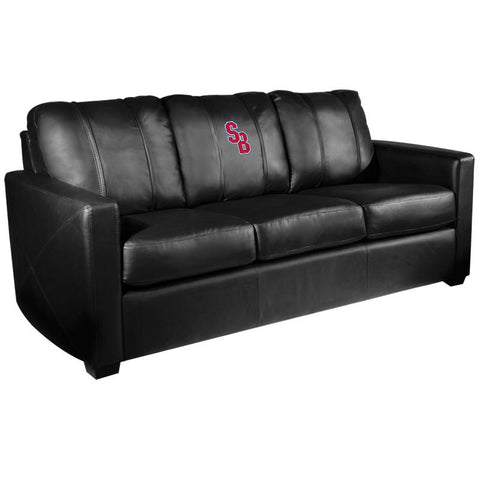 Silver Sofa with Stony Brook Seawolves Logo