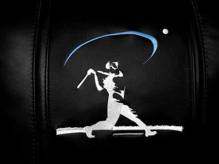 Baseball Home Run Swing Blue