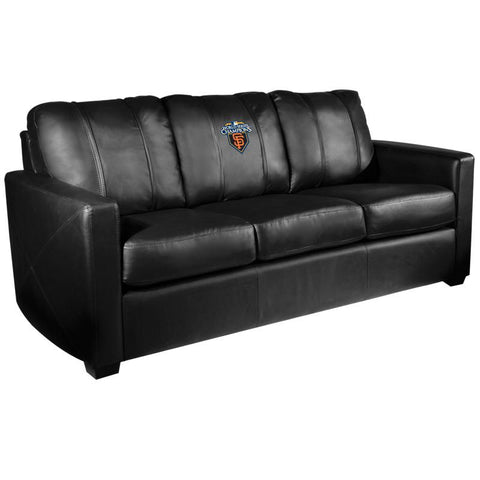 Silver Sofa with San Francisco Giants Champs'10