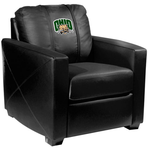 Silver Club Chair with Ohio Bobcats Logo