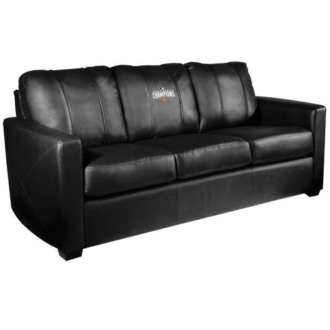 Silver Sofa with San Francisco Giants Champs'14