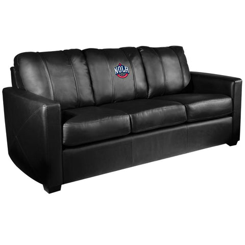 Silver Sofa with New Orleans Pelicans NOLA