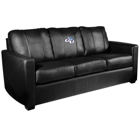 Silver Sofa with Gonzaga Bulldogs Logo