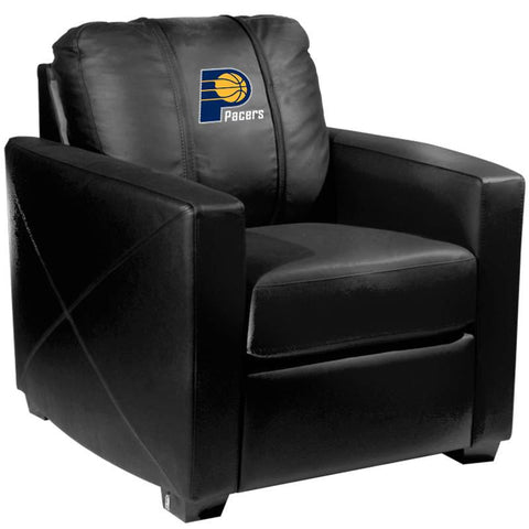 Silver Club Chair Indiana Pacers Logo