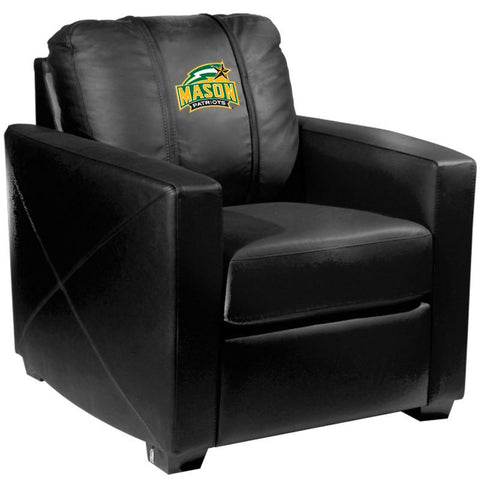 Silver Club Chair with George Mason Patriots Logo