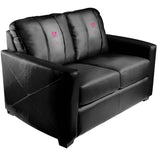 Silver Loveseat with Gemini Pink Logo