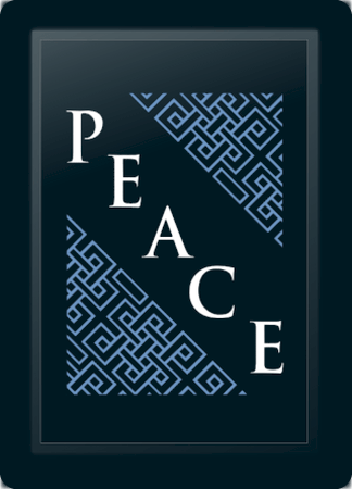 Peace Deco Diagonal Blue