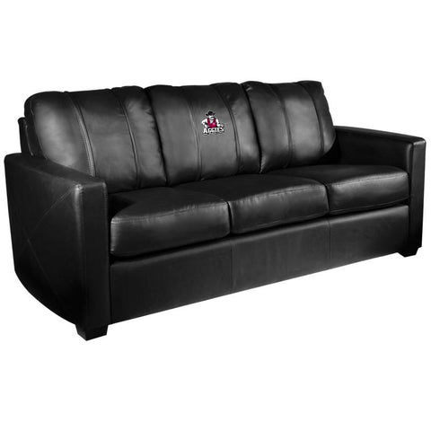 Silver Sofa with New Mexico State Aggies Logo