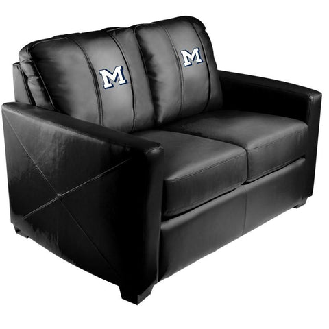 Silver Loveseat with Colorado School of Mines M Logo