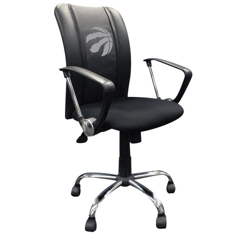 Curve Task Chair with Toronto Raptors Primary Silver Logo
