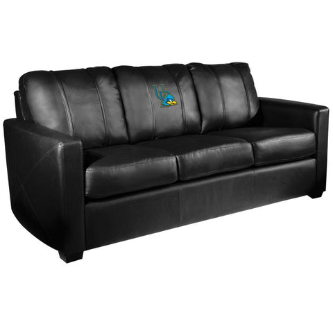 Silver Sofa with Delaware Blue Hens Logo
