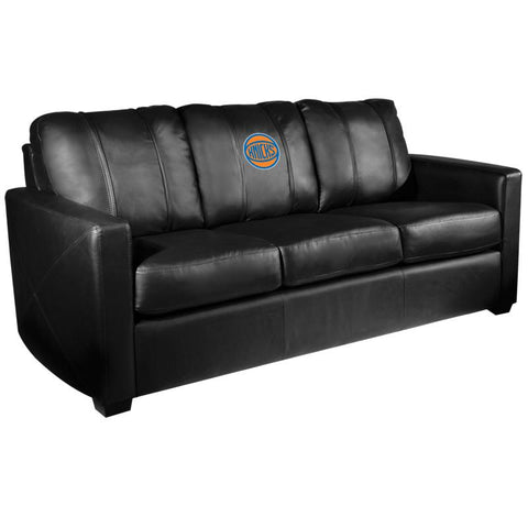 Silver Sofa with New York Knicks Secondary