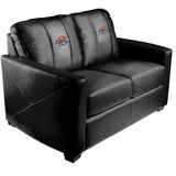 Silver Loveseat with Bucknell Bison Logo
