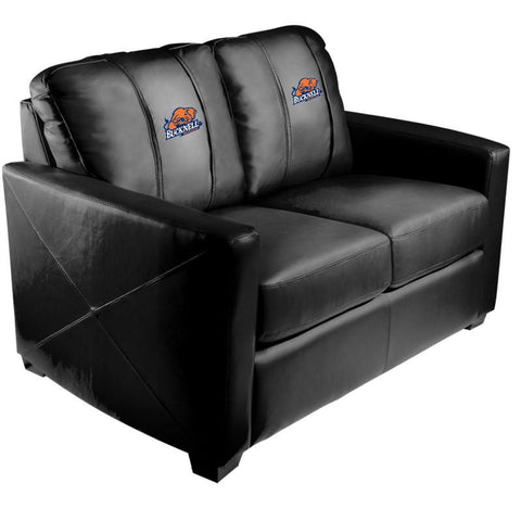 Silver Loveseat with Bucknell Bison Logo