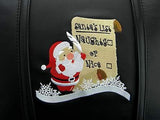 Silver Sofa with Naughty or Nice Logo