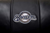 Silver Sofa with Milwaukee Brewers Logo
