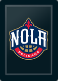 Silver Sofa with New Orleans Pelicans NOLA