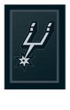 Silver Sofa with San Antonio Spurs Primary Logo