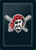 Silver Sofa with Pittsburgh Pirates Logo